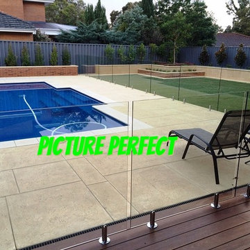 Landscaping By Carters & Full Frameless Pool Fence by Clear View Fencing