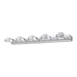 Crystal Led Bathroom 5 Lights Vanity Lighting Fixture - Bathroom Vanity Lighting