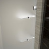 Aquadica GS 32"x32"x72" Frameless Sq. Frosted Shower Enclosure+Shelves Stainless
