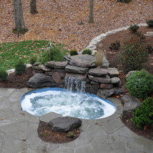 small waterfall / pond