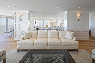 Living room - contemporary living room idea in Miami