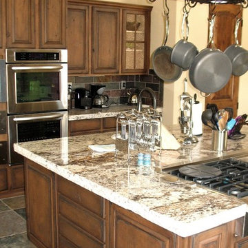 Cabinetry: Rustic Distressed Farm House Kitchen