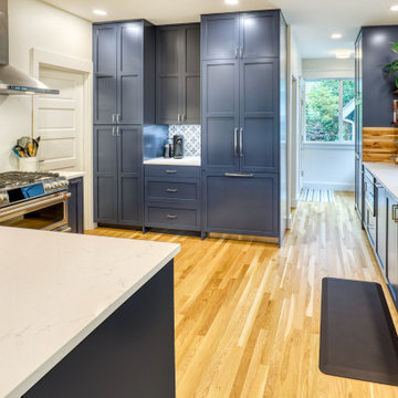 Navy Blue Kitchen in Phinney Ridge