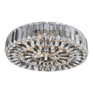 Elegant Crystal Flush Mount Light - Contemporary - Flush-mount Ceiling ...