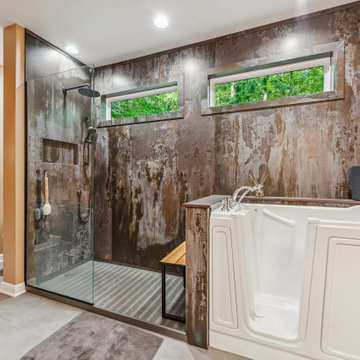 Sleek Geometric Hillsborough Bathroom