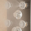 PULSE ShowerSpas 1015-2 Makena II Black Glass Shower Panel