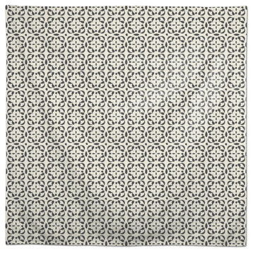 Gray Cream Tile 58x58 Tablecloth