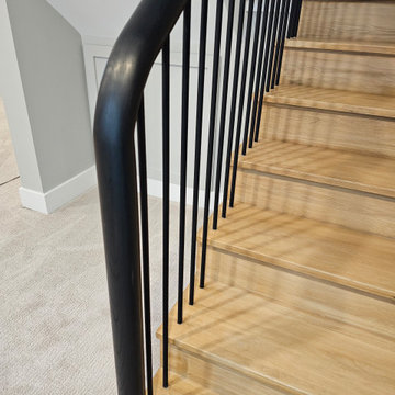 Project #115 | Staircase with Continuous Rail System Without Newels
