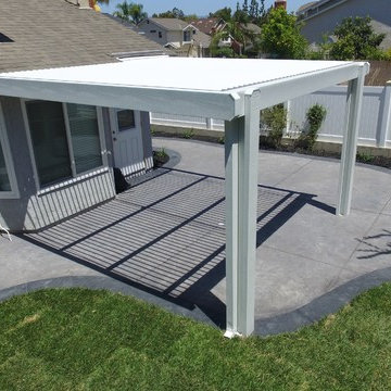 Backyard Patio Cover and Hardscape