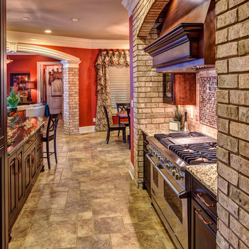 Nottingham Tudor Brick Home featuring Millstone Accents - Tennessee
