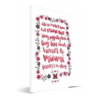 MIO Swoop Hand-Painted Song Canvas Print, 16