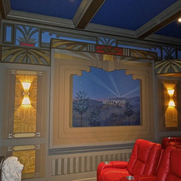 Art Deco home theater