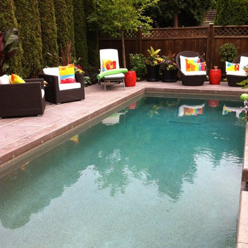 Poolside Patio and Containers