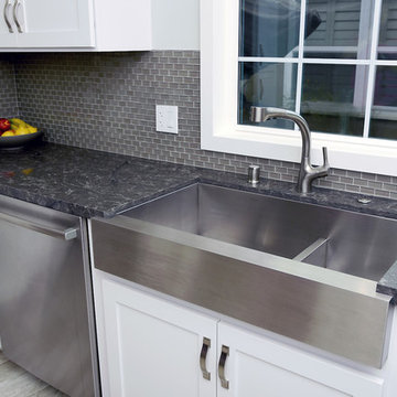 Coastal | Transitional Kitchen - White and Grey