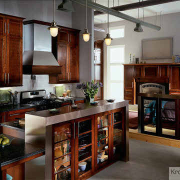 KraftMaid: Cherry Cabinetry in Kaffe