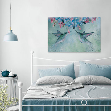 "The Singing Birds" Painting Print on Wrapped Canvas