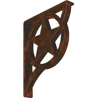 Austin 2"W x 12"D x 15"H Countertop Bracket - Iron/Steel Antiqued Copper