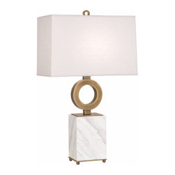 Robert Abbey - Robert Abbey Oculus Marble Table Lamp - Table Lamps
