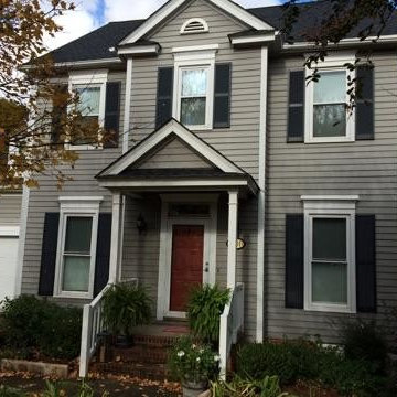 Charlotte, NC, upscale vinyl siding replacement by Belk Builders.