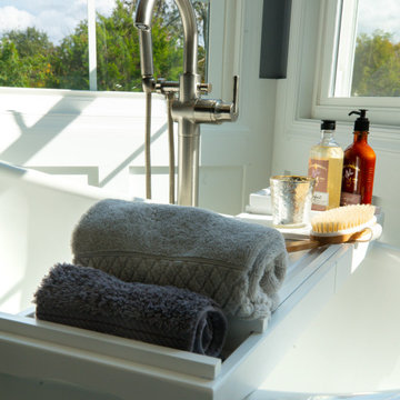 Master Bathroom Remodeled With Stand Alone Tub, Standing Shower & Big Cabinets