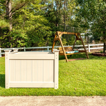 OUTDOOR GARBAGE CAN STORAGE BINS