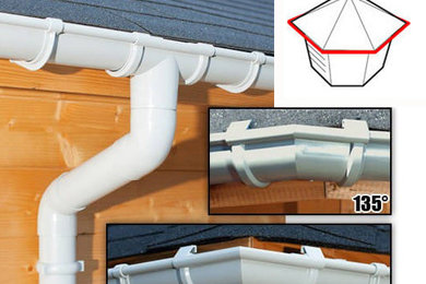 Gouttière PVC pour toit 5 versants - GD16 ( 5 coloris au choix)