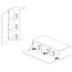 Boost Wall TV Stand and Media Storage Furniture Set, Grey
