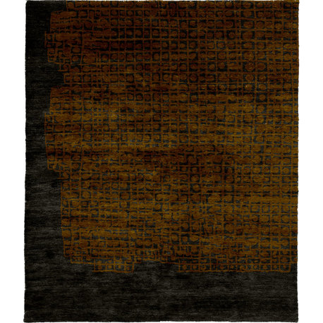 Intense A Wool Hand Knotted Tibetan Rug, 8' Square