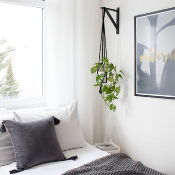 Kleines Schlafzimmer & Grüne Akzente.