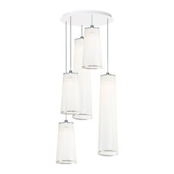 Solis Mixed 5 Light Chandelier - Chandeliers