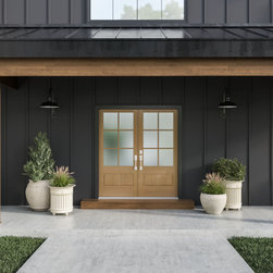 Masonite 3/4 Lite 6 Lite wood exterior door - Interior Doors