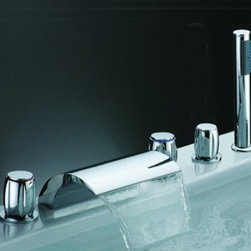 Solid Brass Chrome Bathtub Faucet BSY-8001 - Bathtub Faucets