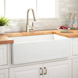 33" GRIGHAM REVERSIBLE FARMHOUSE SINK - WHITE - Kitchen Sinks