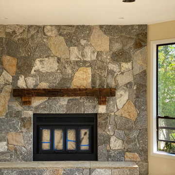 Stone Fireplace Remodel