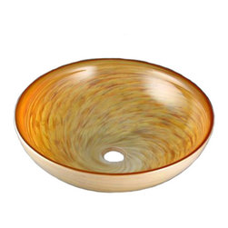 Suzanne Guttman - Glass Bathroom Sink | Alabaster Swirl - Bathroom Sinks