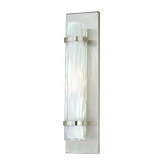Vaxcel Vilo 1-Light Wall Sconce, Satin Nickel