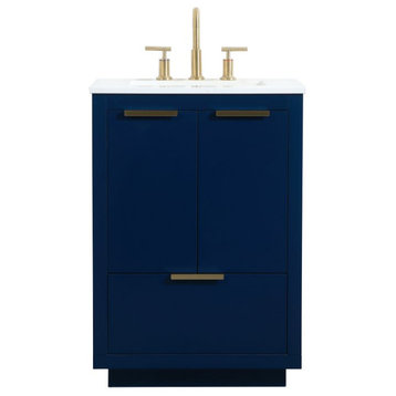 Elegant VF19424BL 24"Single Bathroom Vanity, Blue