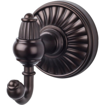 Top Knobs TUSC2 Tuscany Bath Double Robe Hook - Oil Rubbed Bronze