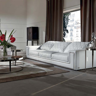 Mid-sized living room photo in Miami