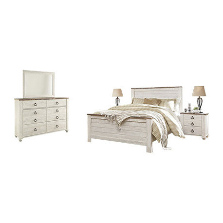 Signature Design by Ashley Willowton Bedroom Set With King Bed
