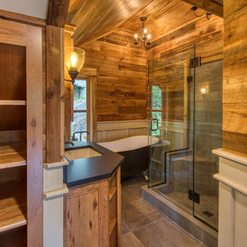 Master Bathroom - Rustic Cedar cabinetry