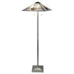 Dale Tiffany - Dale Tiffany STF16216 Mack Rose, 2 Light Floor Lamp, Pewter/Silver - Always at the forefront of home design trends, weMack Rose 2 Light Fl Silver Hand Rolled A *UL Approved: YES Energy Star Qualified: n/a ADA Certified: n/a  *Number of Lights: 2-*Wattage:100w E26 Medium Base bulb(s) *Bulb Included:No *Bulb Type:E26 Medium Base *Finish Type:Silver