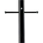 Progress Lighting - Aluminum Post, Black - Black aluminum post with ladder rest. Has weatherproof G.C.O. and photocell
