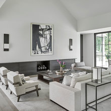 Furniture and color scheme of whole room/soft grays