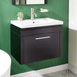 24" Sven Wall-Mount Vanity With Mirror - Bathroom Vanities And Sink Consoles