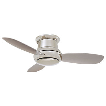 Concept II 1 Light 44 in. Indoor Ceiling Fan, Polished Nickel