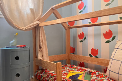 Idée de décoration pour une chambre d'enfant vintage.