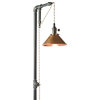 Industrial Floor Lamp, Edison Bulb, Aged Copper Shade