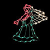 18" Lighted Angel Christmas Window Silhouette Decoration