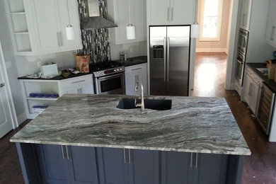 Inspiration for a contemporary kitchen remodel in Other